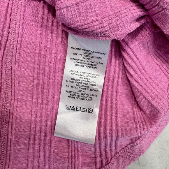 Pilcro Scoop Neck Tank Women’s Small Pink Cotton-Modal Y2K Balletcore Coquette - Picture 9 of 16